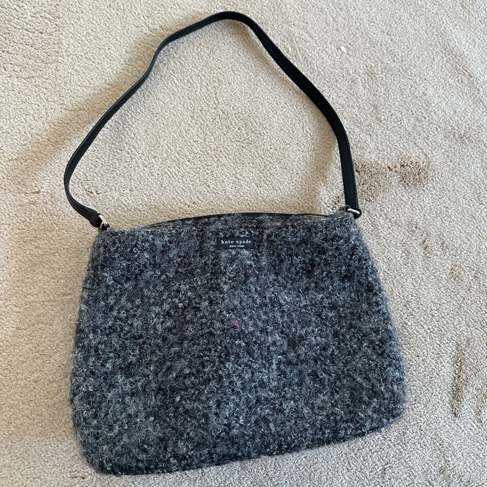 VINTAGE Kate Spade Wool Handbag Purse